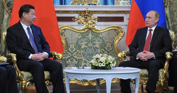 Xi Jinping and Putin in Kremlin, 2013