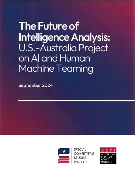 The future of intelligence analysis: US-Australia project on AI and ...
