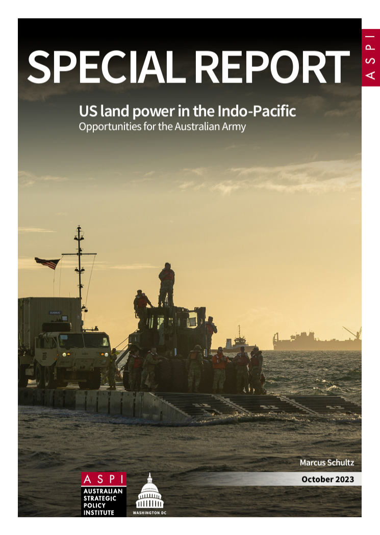 Cover image: US Army floating causeway approaches the shore in Bowen, North Queensland, Australia, during exercise Talisman Sabre, marking the opening of Joint Logistics Over the Shore (JLOTS) activities which enables the movement of equipment, machinery and vehicles from vessel to shore. Defence image library, online.