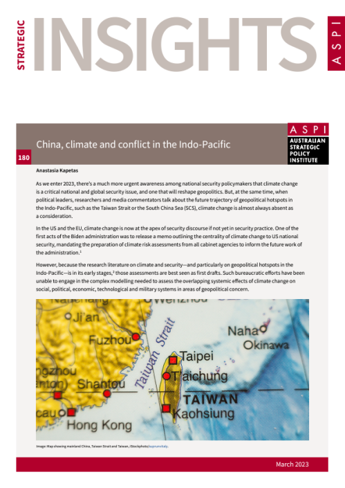 China, climate and conflict in the Indo-Pacific - ASPI