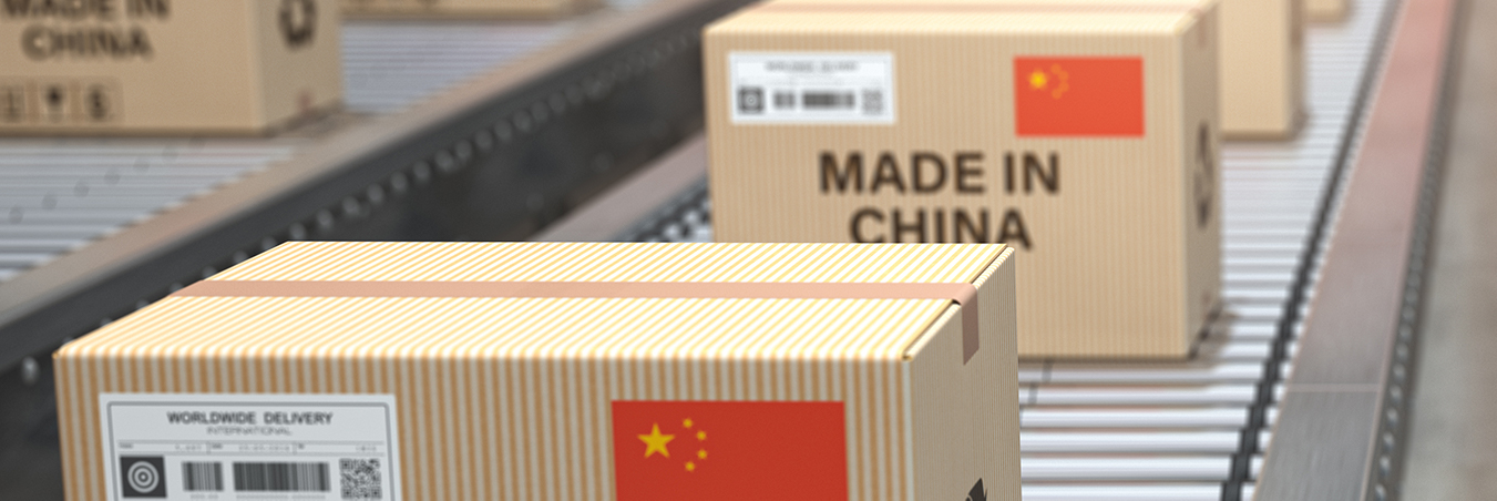 Cover image: Made in China cardboard boxes on conveyor belt, iStockphoto/Bet_Noire.