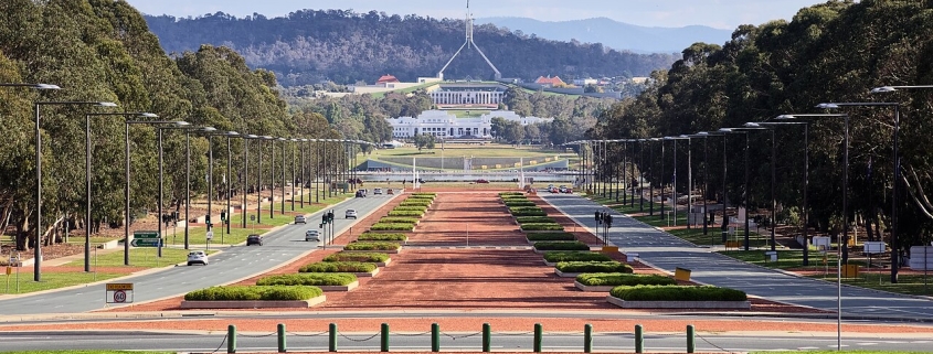 ANZAC Parade from the Australian War Memorial, Canberra