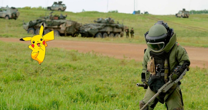 ‘This isn’t a safe place for Pikachu and it’s certainly not for you.’ Canada Armed Forces Facebook page