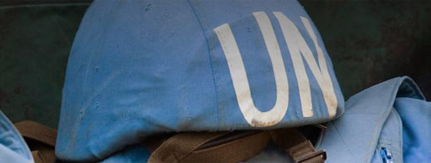Helmet and flack jackets of MONUC Peacekeepers. UN Photo/Marie Frechon, Flickr.