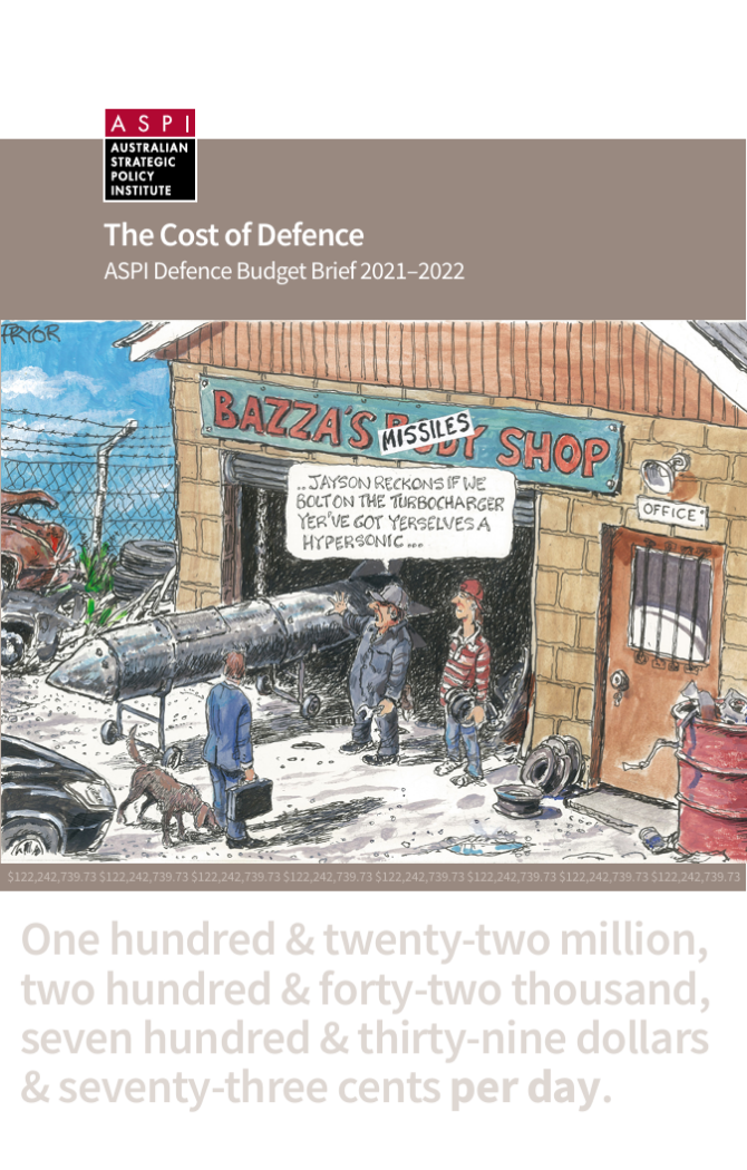 The Cost of Defence ASPI defence budget brief 2021-2022 - thumb