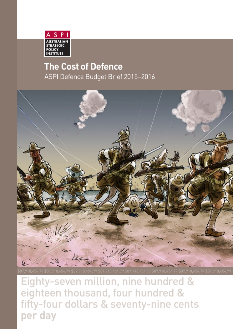 The Cost of Defence: ASPI Defence Budget Brief 2015–2016 - cover thumb