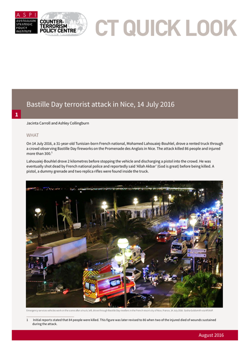 Bastille Day terrorist attack in Nice, 14 July 2016 - report cover thumbnail