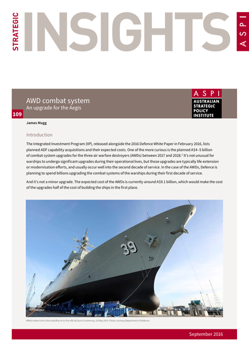 AWD combat system: An upgrade for the Aegis - report cover thumbnail